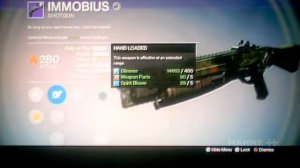 How To Get immobius in Destiny? Titan exclusive shotgun | Back In The Saddle Quest