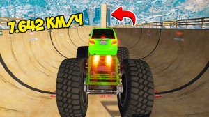 СПУСК БЕЗ ТОРМОЗОВ НА МОНСТР МАТИЗЕ ПО ТРАМПЛИНУ В ГТА 5 МОДЫ! ЭКСПЕРИМЕНТЫ В GTA 5 ВИДЕО MODS