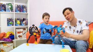 Мультик Трансформеры! Игрушки роботы для мальчиков. Конструктор Giga bots - собираем трансформеров