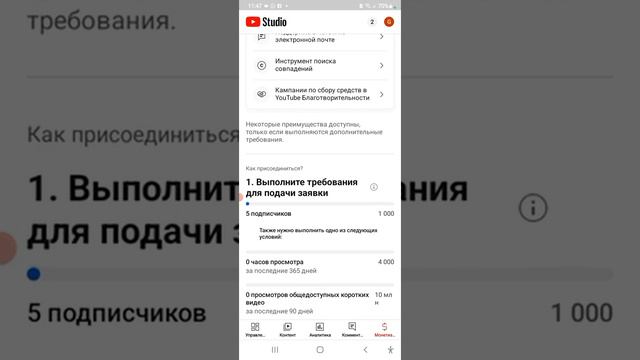 как включить монетизацию