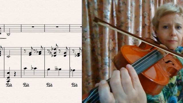 Melody-A.Rubinstein (viola) in slow tempo смотреть онлайн