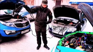 Отогреваем PORSCHE CAYENNE и VW PASSAT