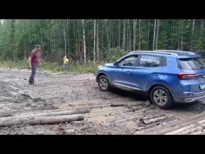 Кроссовер CHERY TIGGO 4 на бездорожье