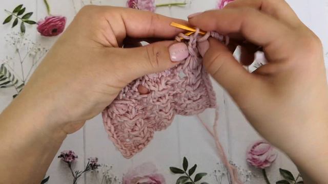 Шикарный объемный узор. Вяжем спицами. Видео урок. смотреть онлайн