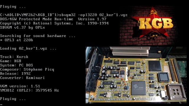 KGB - Kursk on Aztech Sound Galaxy NX Pro (OPL3 YMF262 FM Synth) смотреть онлайн