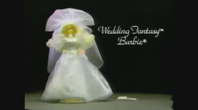 1990 Реклама невесты куклы Барби Wedding Fantasy Barbie
