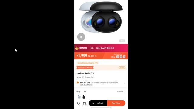 Redmi note 10pro max bbd today offer | Big billion day best offers | realme wireless buds pro price