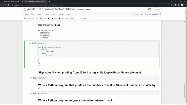 12.3 Break and Continue Statement || Python Programming Crash Course in Nepali || NextStep InfoTech