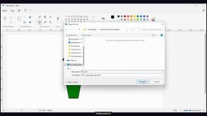 Сохранение и открытие файлов Paint
