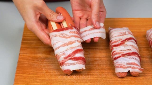 Знаменитая закуска с сосисками в слоеном тесте, которая сводит мир с ума! смотреть онлайн