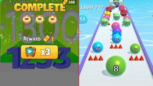 Ball Run Infinity 2048 vs Number Master Run and Merge Gameplay Walkthrough Mobile New Update Part #