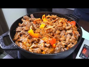 ГУЛЯШ ИЗ ГОВЯДИНЫ. РЕЦЕПТ С ПОДЛИВКОЙ. ENG SUB.