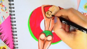 DIY ИДЕИ для ЛИЧНОГО ДНЕВНИКА НА ЛЕТО для начинающих ☀ оформить ЛЕТНИЙ ДНЕВНИК картинки для срисовк