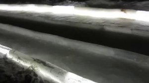 Классная ледяная горка в Рубцовске