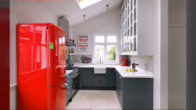 Красные кухни Интересные идеи смотреть онлайн