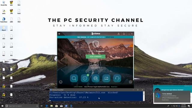 Panda Dome Free Antivirus Review | Test vs Malware смотреть онлайн