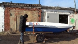 Прицеп для лодки. Лодка Пингвин. Своими руками за 2 дня.