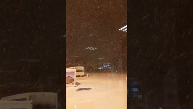 Snowing in Rome, Ciampino airport