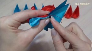 ? НОВОГОДНИЕ ИГРУШКИ НА ЕЛКУ ? своими руками из лент ЛЕГКО! DIY Christmas Ornaments Ola ameS DIY