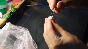 Гипсофила из холодного фарфора