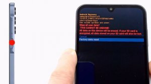 Samsung Galaxy A15 Hard reset