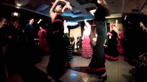 Sevillanas. Ученики школы FlamencoMania.