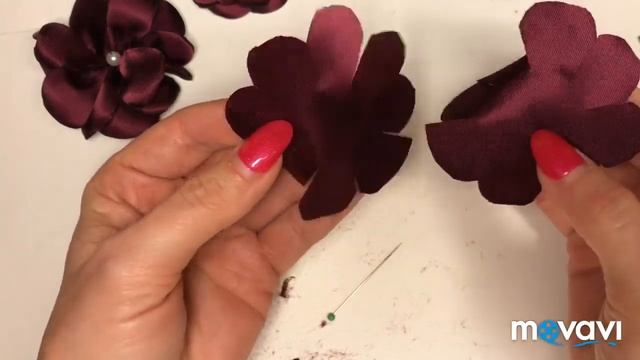 Ободок с цветами из ткани ?. Flower headband ?. Diadema con flor decla fita смотреть онлайн