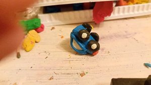 Лепка машины из пластилина