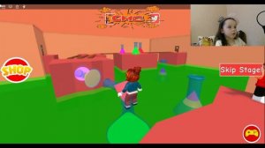 НАСТЯ ИГРАЕТ В РОБЛОКС. Убегает ОТ ЗЛОГО ХУДОЖНИКА ROBLOX. Настя расстроена(((