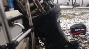 ВМА "Клотик". Выездной ремонт гидроподъема Меркури 115