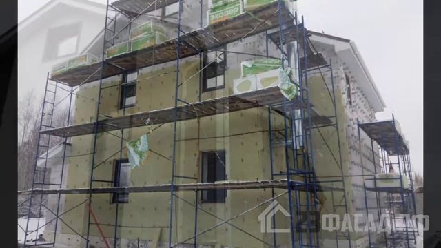 п. Ветелево. Японские фиброцементные панели Kmew. Отделка фасада дома из газосиликата.