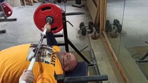 ЖИМ ЛЁЖА. 100КГ×В ПЯТИ ПОДХОДАХ × 105 ПОВТОРЕНИЙ × В СУММЕ 10,5 ТОНН. BENCH PRESS.