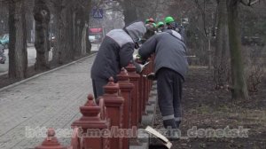 В центре Донецка Москва преображает сквер «Сокол»