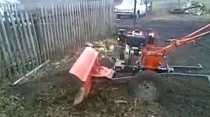 мотоблок с лопатой отвалом