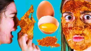 МАСКА ДЛЯ ЛИЦА С ЯЙЦОМ И КУРКУМОЙ ОТ ЧЕРНЫХ ТОЧЕК  POLI NA PALME