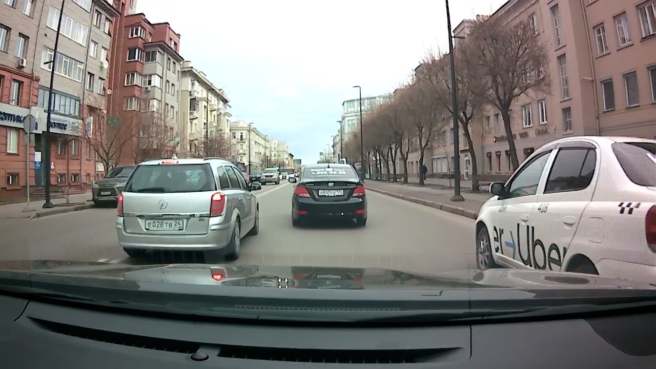 Центр г Красноярск вид из машины