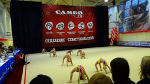 "Рождественский турнир". г. Москва. 2016 г. Эстетическая гимнастика.Категория 6-8 лет.