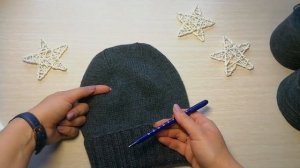 Простая шапка с макушкой "лопата". #молодой_блогер