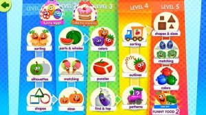 Funny Food! Learning Games For Kids Toddlers | Wooow! Inc