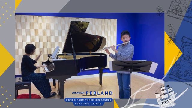 Jonathan FeBland | Rondo (No. 3 from Three Miniatures for Flute & Piano) смотреть онлайн