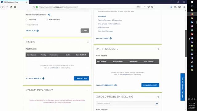 NetApp Support Site Dashboard смотреть онлайн