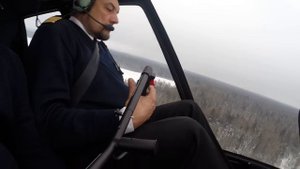 Посадка вертолета на авторотации инструктором "Хелипорт Москва"