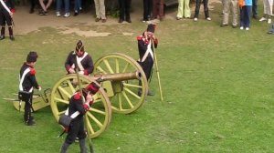 Canonball firing at Waterloo Battlefield (Belgium)