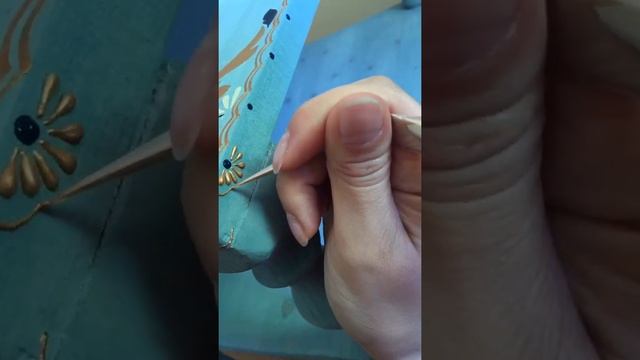 Роспись стола. Decor by Sima. смотреть онлайн