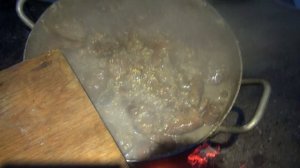 Варим кашу для кур несушек.