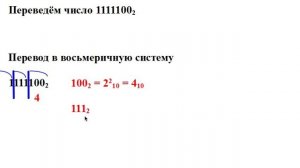 Перевод двоичного числа в восьмеричное и шестнадцатеричное