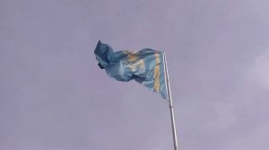 Большой флаг Казахстана / National colors of Kazakhstan