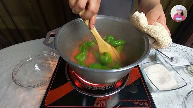 ПОЛУОСТРЫЙ ПЕРЕЦ В ТОМАТНОМ СОУСЕ! Закрутка На Зиму. КОРЕЙСКАЯ КУХНЯ Проще простого! #16