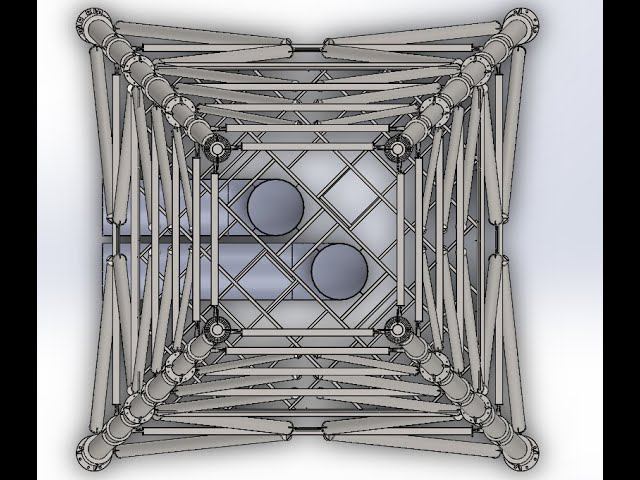 #2 Дымовая труба 80м. Сборка в SolidWorks смотреть онлайн