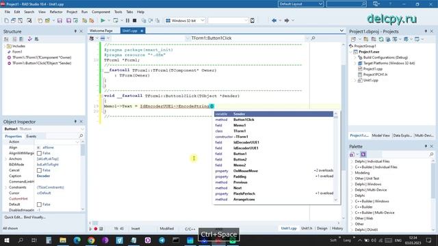 IdEncoderUUE And IdDecoderUUE C++ Builder.